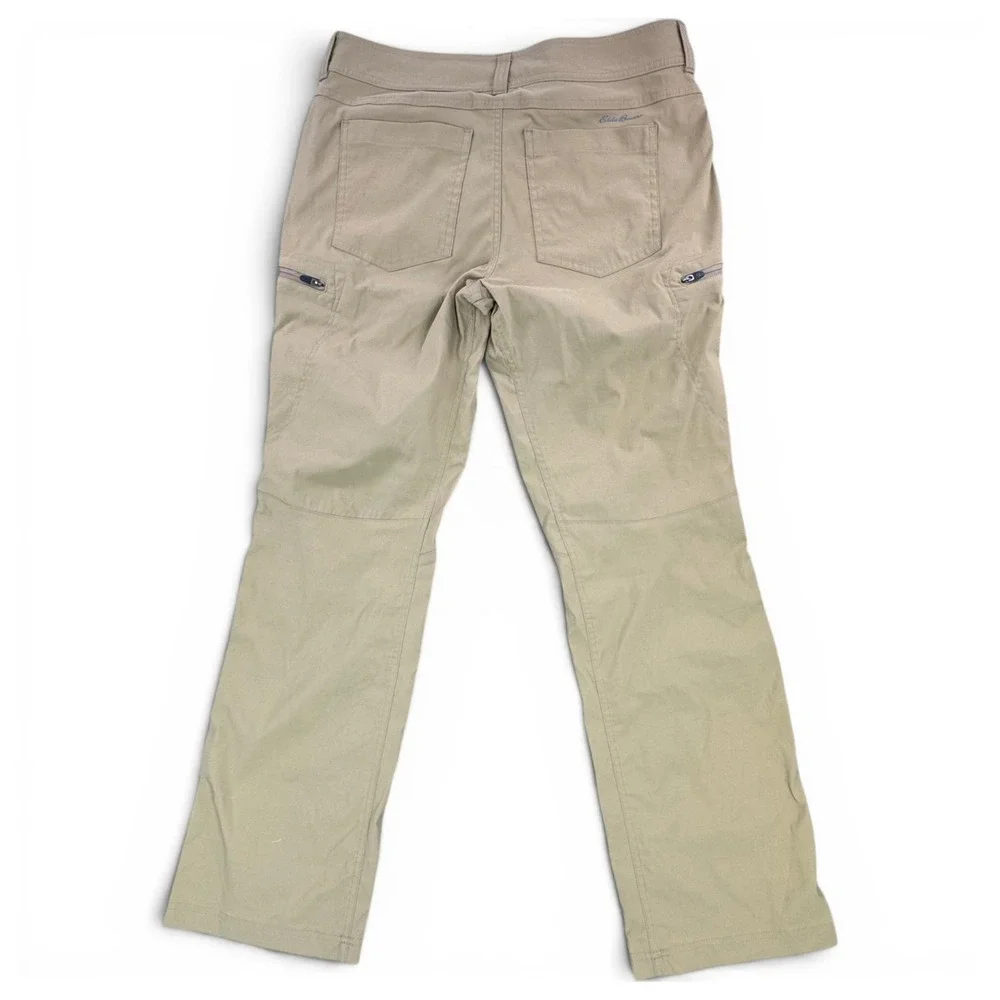 Eddie Bauer First Ascent Guide Pro Hiking Pants Mens 34x32 Tan Nylon Stretch